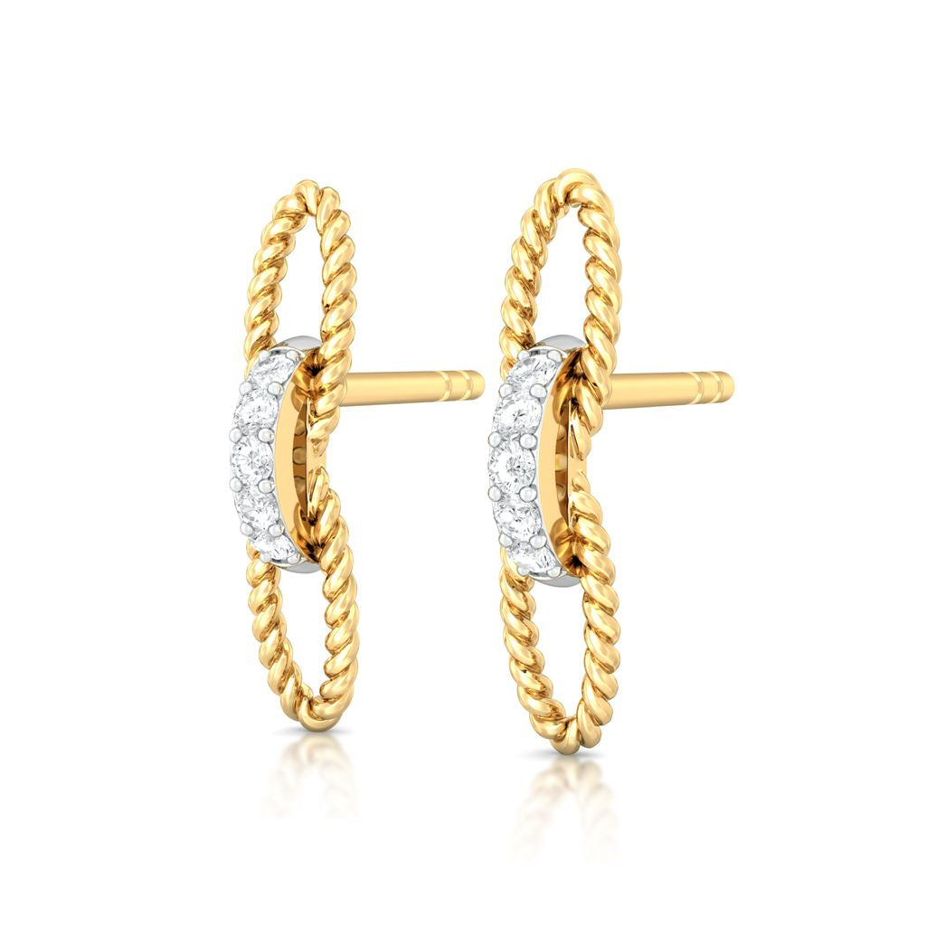 Twist of Fate Diamond Earrings