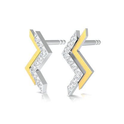 Tribal Chevrons Diamond Earrings