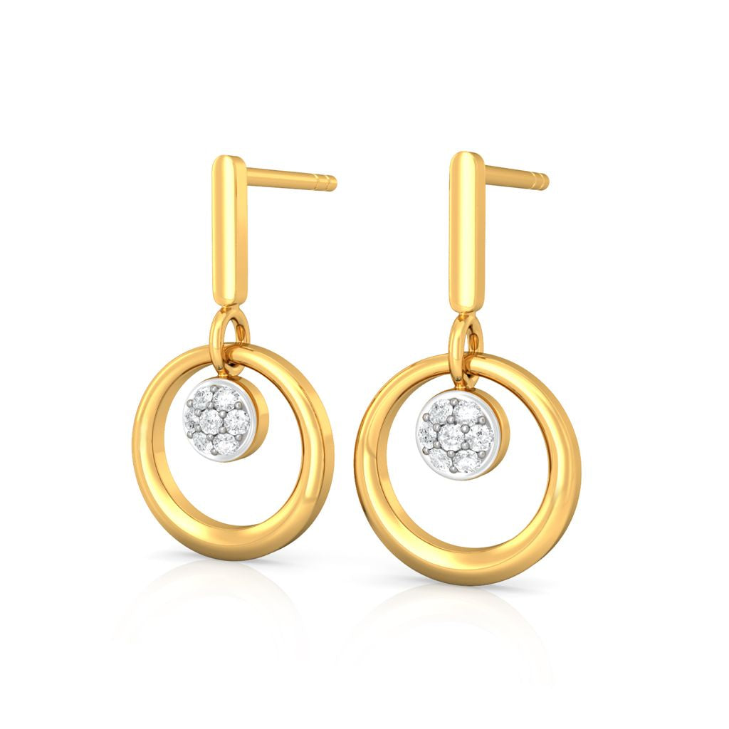 Sunflower Diamond Earrings