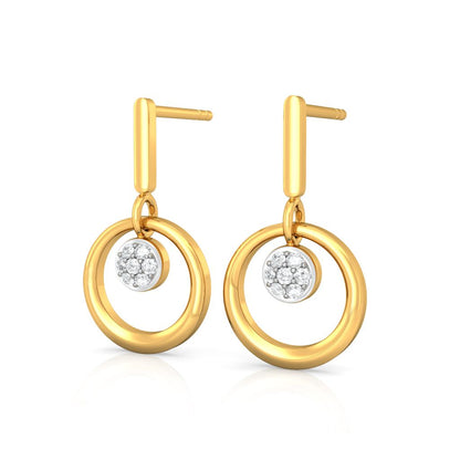 Sunflower Diamond Earrings