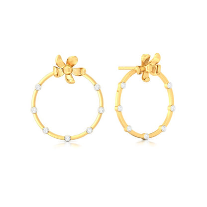 Floral Wreath Diamond Earrings
