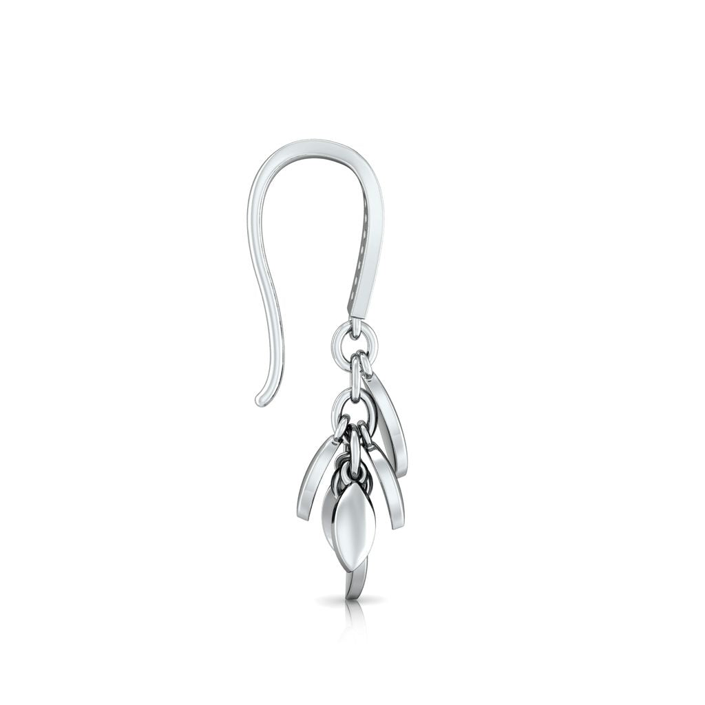White Wisteria Diamond Earrings
