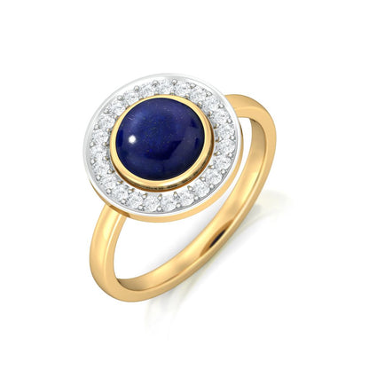 Fiery Blue Diamond Rings