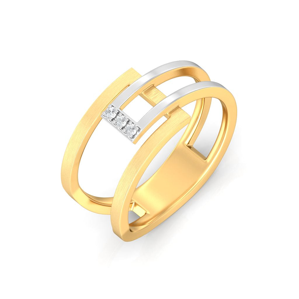 Jazz Bars Diamond Rings