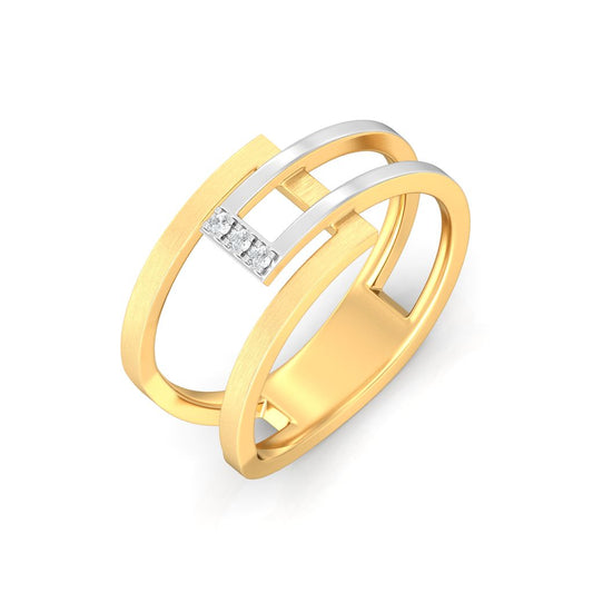 Jazz Bars Diamond Rings