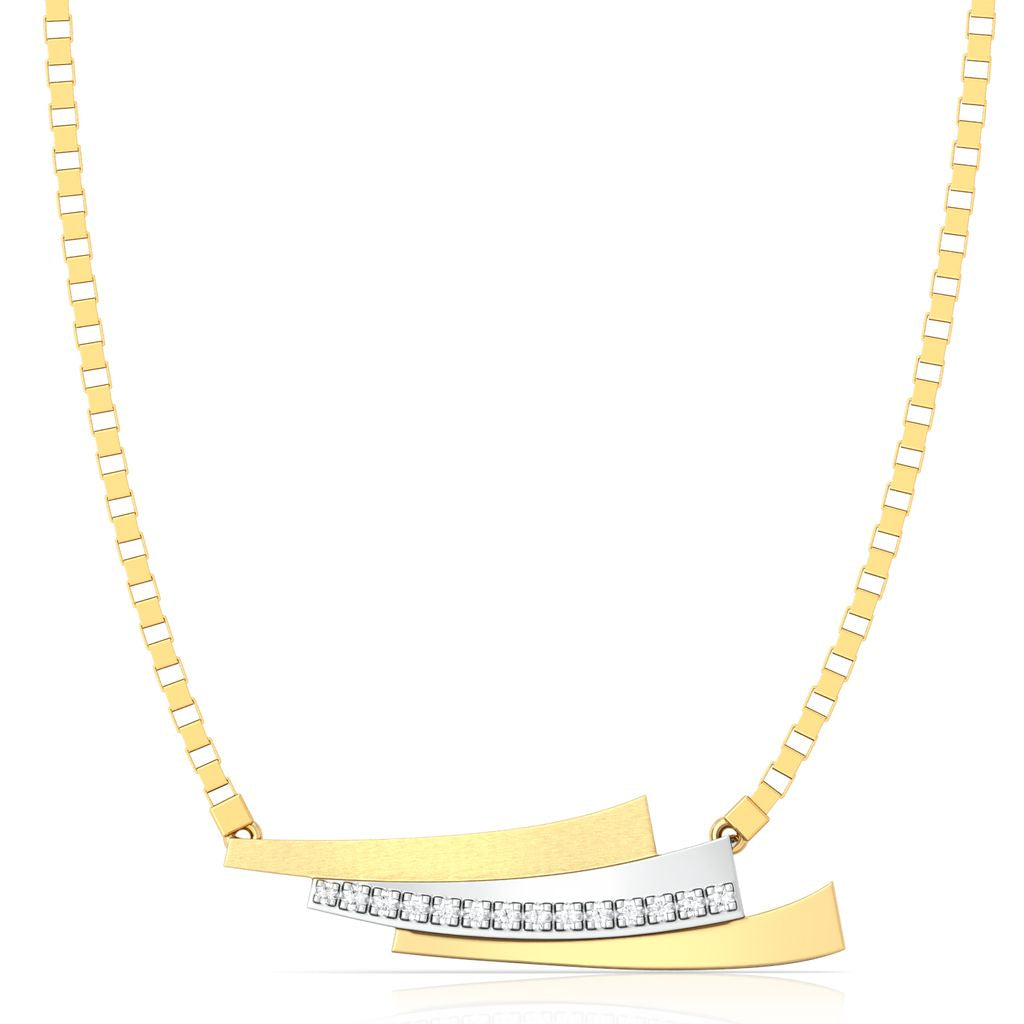 Pleat Play Diamond Necklaces