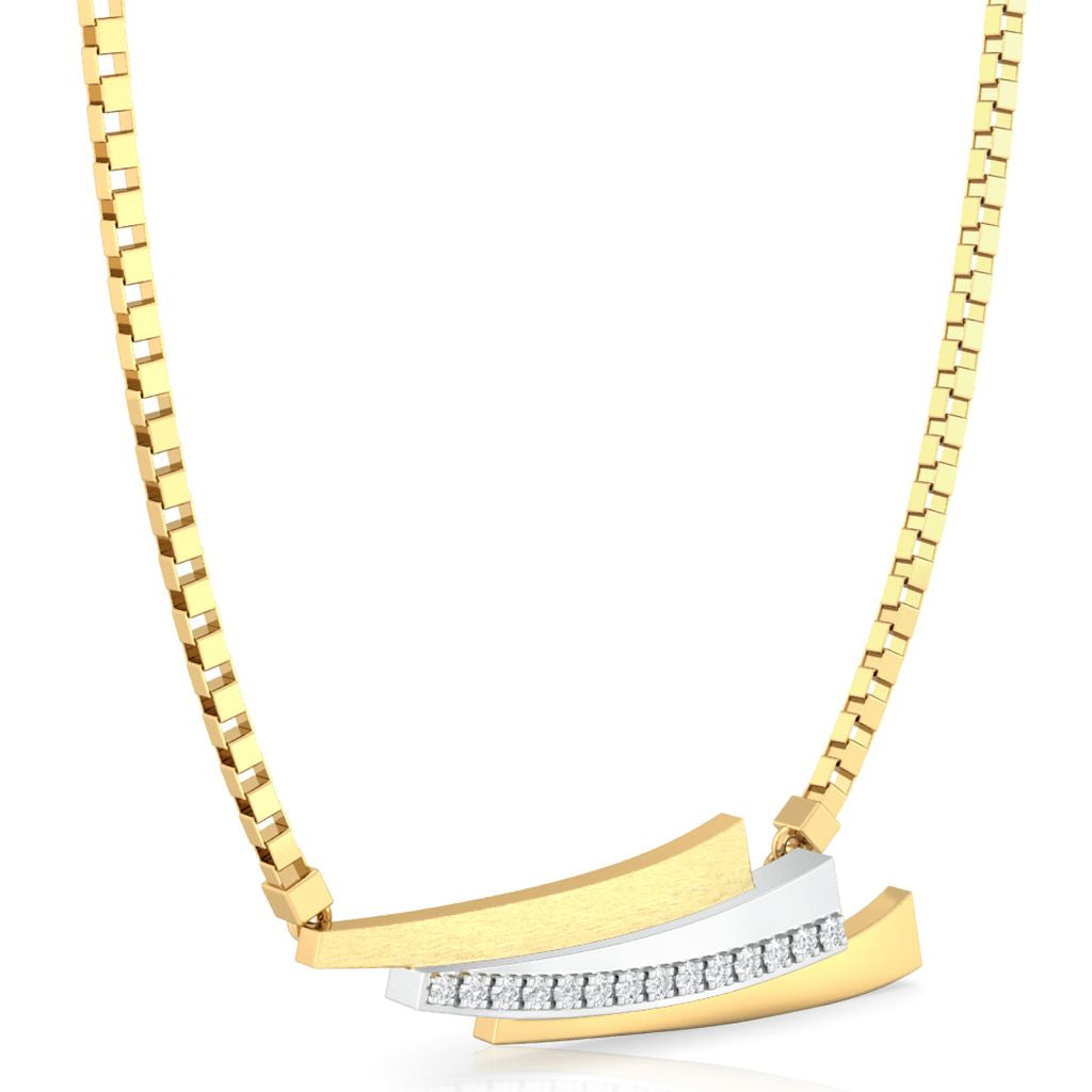 Pleat Play Diamond Necklaces