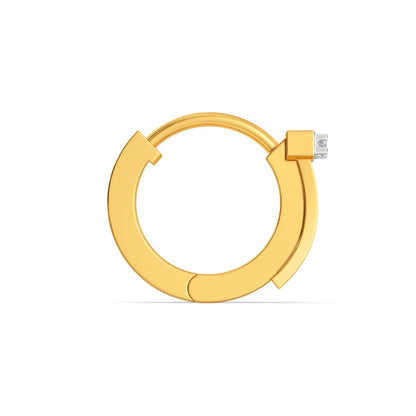 School Girl Ruffles Diamond Earrings