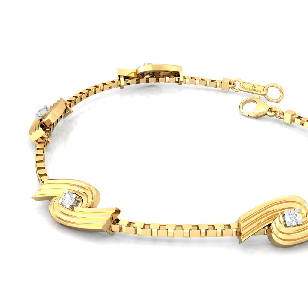 Spiral Star Diamond Bracelets