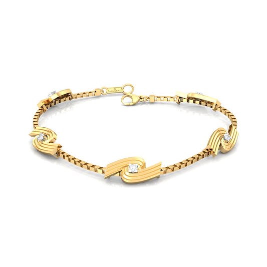 Spiral Star Diamond Bracelets