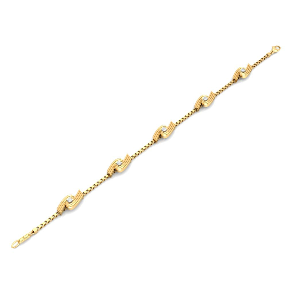 Spiral Star Diamond Bracelets
