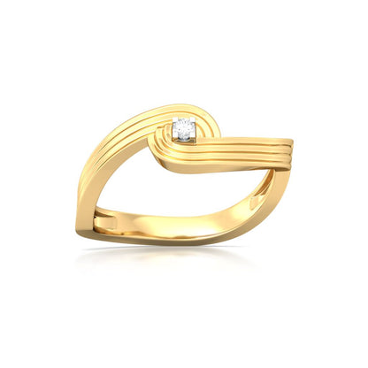 Spiral Star Diamond Rings