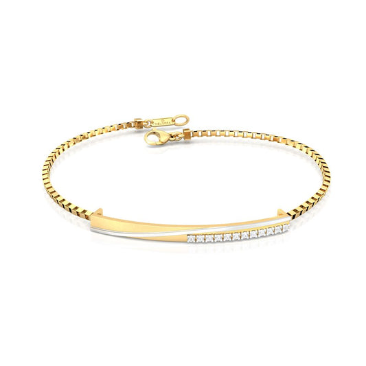 Crossed Tracks Diamond Bracelets