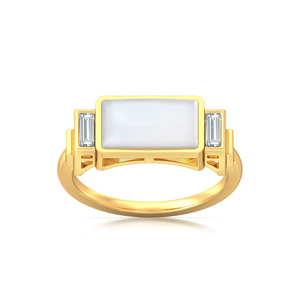 Chic White Diamond Rings