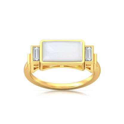 Chic White Diamond Rings