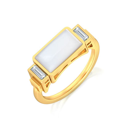 Chic White Diamond Rings