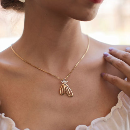 Wings of Grace Diamond Pendants