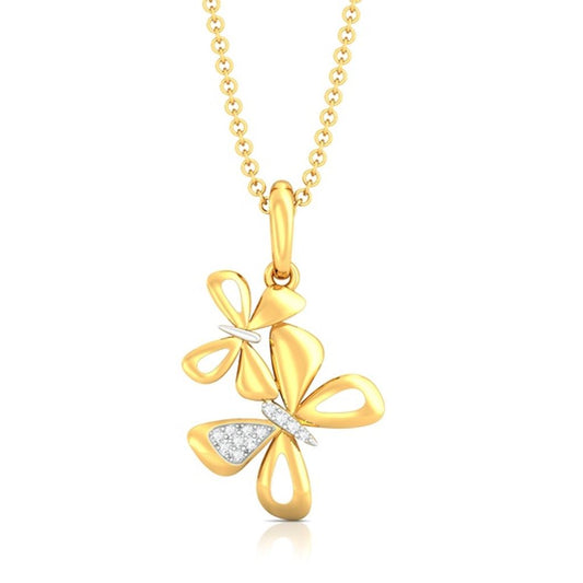 Flirty Flutters Diamond Pendants