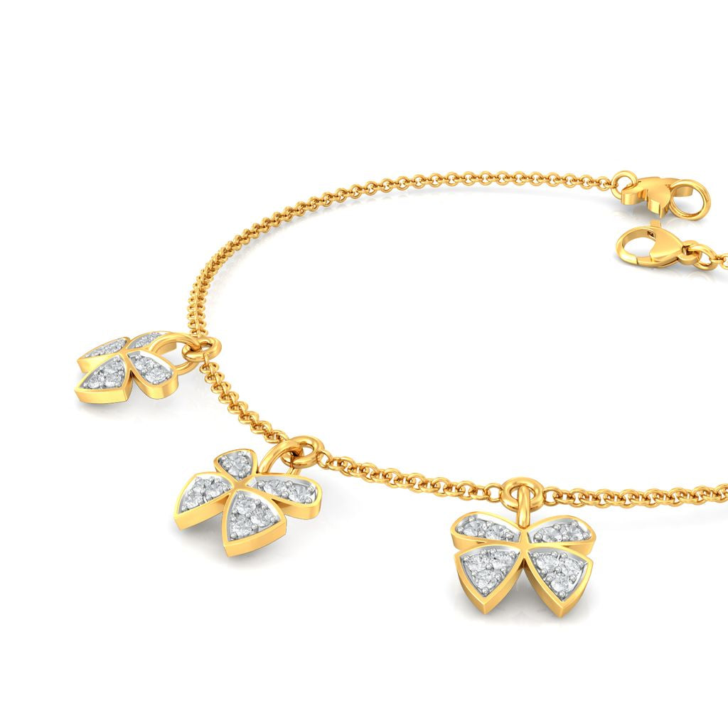Open Wings Diamond Bracelets