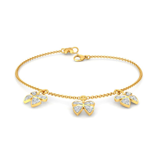 Open Wings Diamond Bracelets