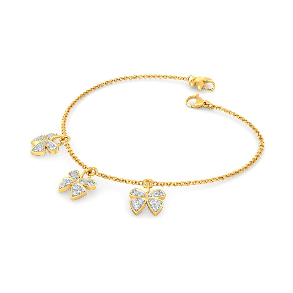 Open Wings Diamond Bracelets
