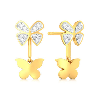Open Wings Diamond Earrings
