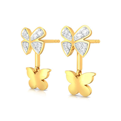 Open Wings Diamond Earrings