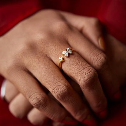 Open Wings Diamond Rings