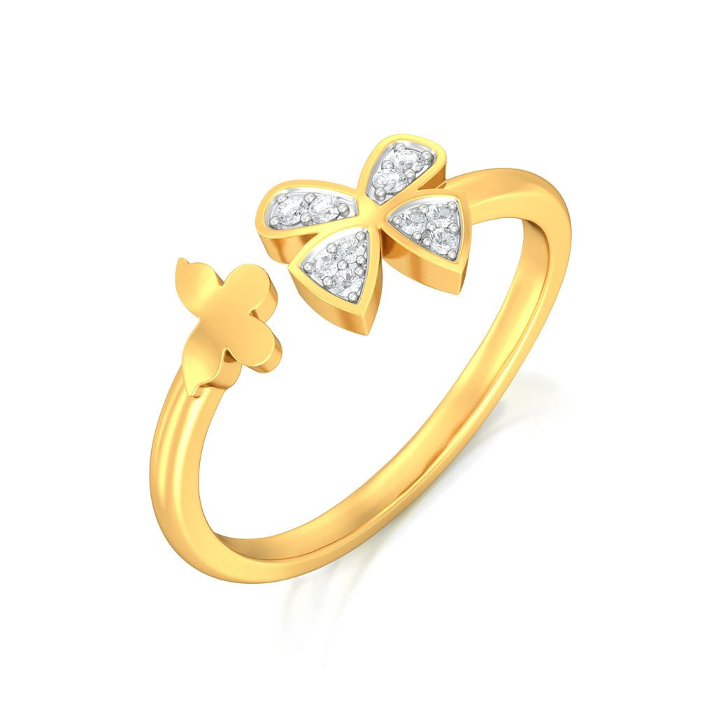 Open Wings Diamond Rings