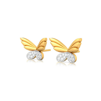 Dreams in Wings Diamond Earrings