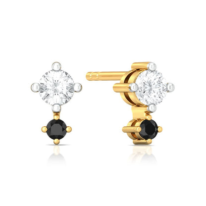 Duet of Dots Diamond Earrings