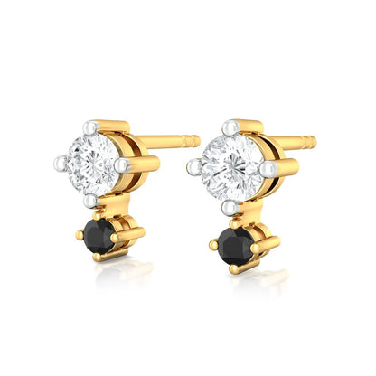 Duet of Dots Diamond Earrings