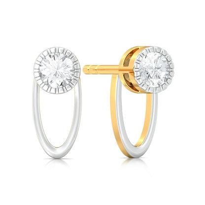 Hula Hoop Diamond Earrings