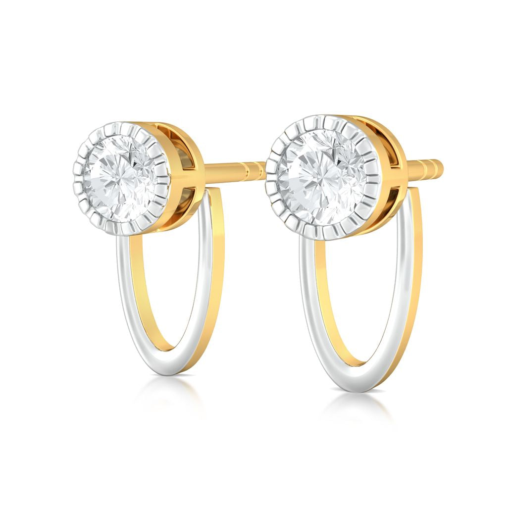 Hula Hoop Diamond Earrings