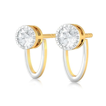 Hula Hoop Diamond Earrings