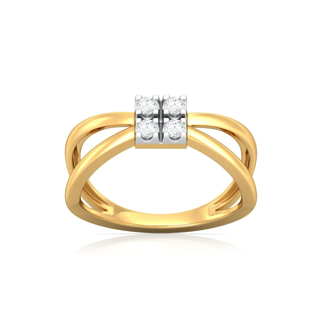 Criss-Cross Cool Diamond Rings