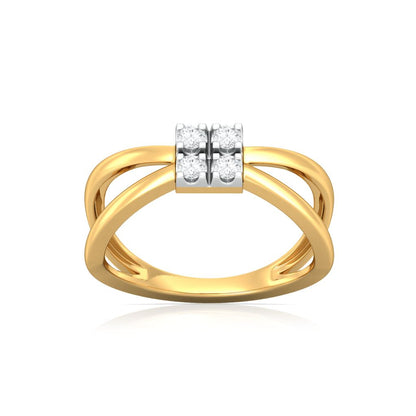 Criss-Cross Cool Diamond Rings