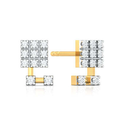 Fair n' Square Diamond Earrings