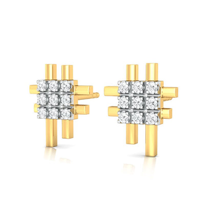 St. Square Diamond Earrings