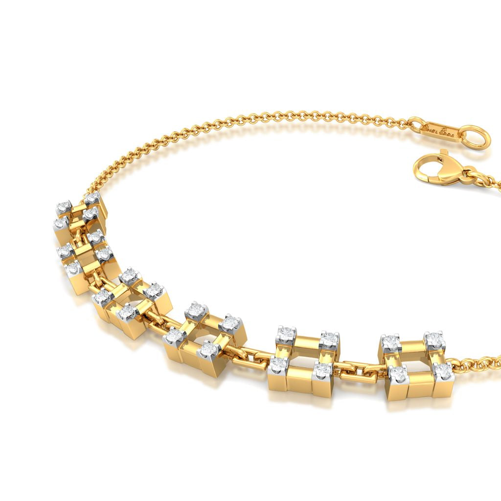 Checkered Bling Diamond Bracelets