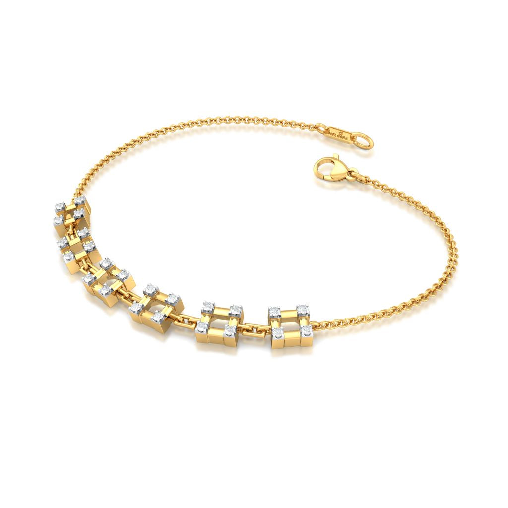 Checkered Bling Diamond Bracelets