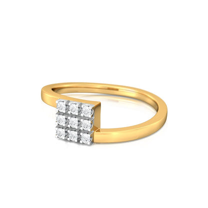 Mistress of Squares Diamond Rings