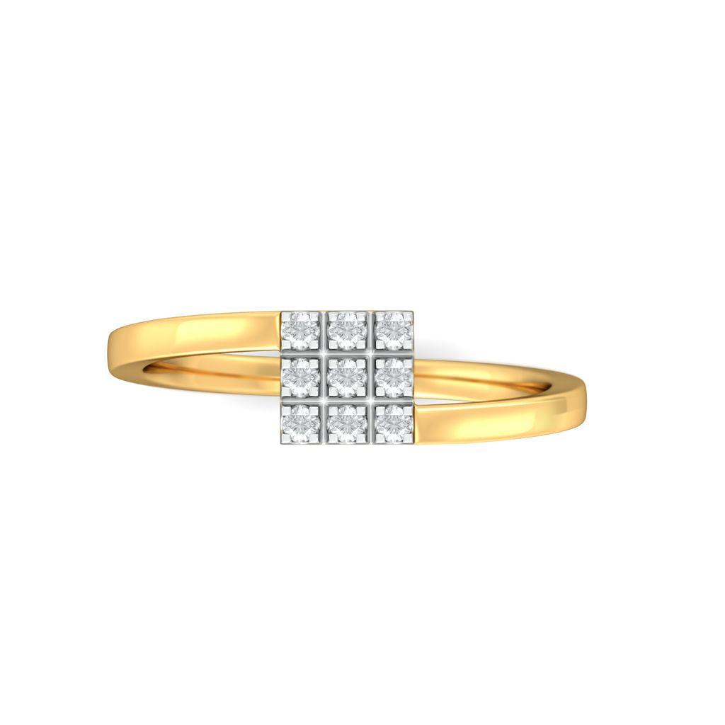 Mistress of Squares Diamond Rings