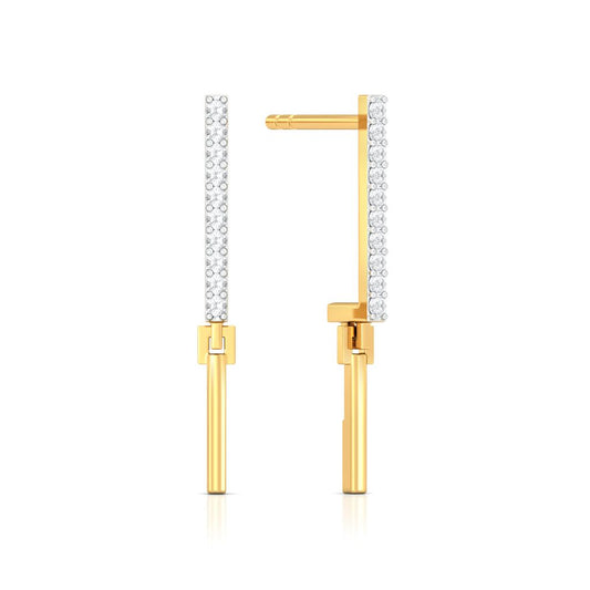 Stripe Tease Diamond Earrings