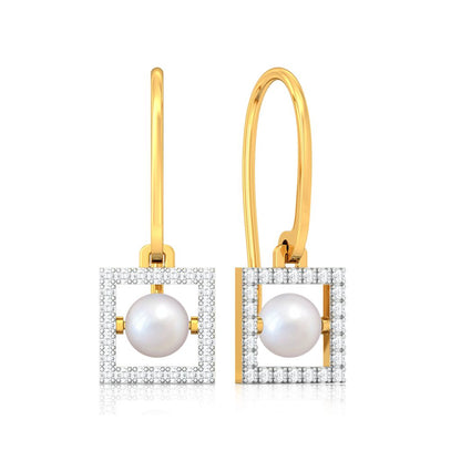 To be Square Diamond Earrings