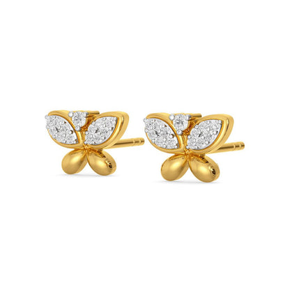 Wings of Glitter Diamond Earrings