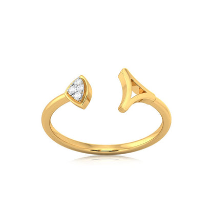 Triangular Tango Diamond Rings