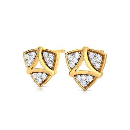 Triangular Tango Diamond Earrings