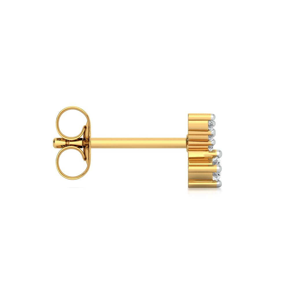 A Dot Plot Diamond Earrings