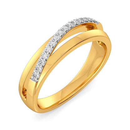 Sleek Slants Diamond Rings